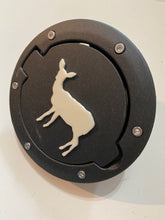 Load image into Gallery viewer, Bambi Deer in 3D - Black with White Jeep Wrangler JK/JKU Flag Gas Cap Cover - Love Animals Elk