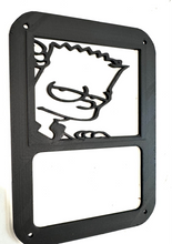 Load image into Gallery viewer, Bart Cartoon Boy in 3D Black For Jeep Wrangler JK/JKU Rear Tail Light Covers-