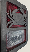 Load image into Gallery viewer, Full Crab in 3D Black For Jeep Wrangler JK/JKU Rear Tail Light Covers- Gone Fishing Crabbin
