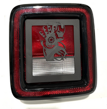 Load image into Gallery viewer, Ironman Full Suit in 3D - Black Jeep Wrangler JK/JKU/JL Rear Tail Light Covers (2019-2024) non Led Version - Iron Man Super Hero