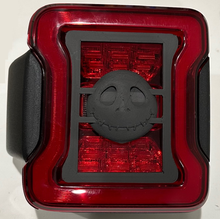 Load image into Gallery viewer, Jack Skeleton Full Head in 3D for Jeep Wrangler Led Version JK/JKU/JL Rear Tail Light Covers (2019-2024) Led Version - Spooky