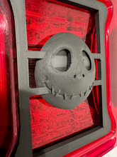 Load image into Gallery viewer, Jack Skeleton Full Head in 3D for Jeep Wrangler Led Version JK/JKU/JL Rear Tail Light Covers (2019-2024) Led Version - Spooky