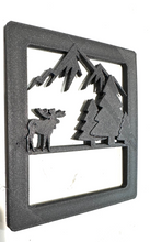 Load image into Gallery viewer, Moose Mountain Scene in 3D - Black for Jeep Wrangler JK/JKU/JL Rear Tail Light Covers (2019-2024) non Led Version