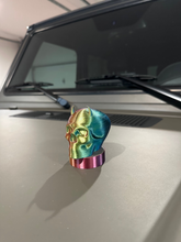 Load image into Gallery viewer, Mummy Skull in 3D Zinc For Jeep Wrangler - Hood Bump replacement - Skeleton Skulls Cool Spooky Design Slasher Halloween Ornament