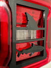Load image into Gallery viewer, Shark with Fin in 3D for Jeep Wrangler Led Version JK/JKU/JL Rear Tail Light Covers (2019-2024) Led Version Shark Teeth Jaws