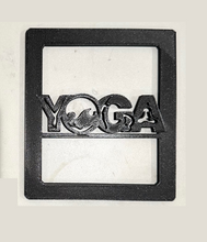 Load image into Gallery viewer, Yoga words with stretching in 3D - Black for Jeep Wrangler JK/JKU/JL Rear Tail Light Covers (2019-2024) non Led Version - Namaste