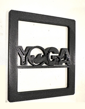 Load image into Gallery viewer, Yoga words with stretching in 3D - Black for Jeep Wrangler JK/JKU/JL Rear Tail Light Covers (2019-2024) non Led Version - Namaste