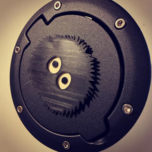 Load image into Gallery viewer, Soot Monster Cute in 3D - Black with White For Jeep JK/JKU Flag Gas Cap Cover