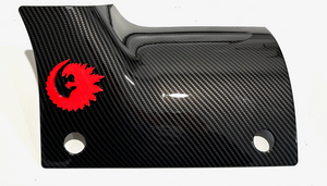Japanese Lizard Round "Godzilla " in 3D Carbon Fiber w Red For Jeep 4XE 2021-2024 JL JLU & Jeep Gladiator JT 2/4 Door - Custom Cowl Cover Super Hero 4XE