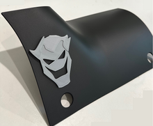 Load image into Gallery viewer, Joker Face in 3d Blk w Grey For Jeep Wrangler JL JLU &amp; Jeep Gladiator JT 2/4 Door, Exterior 2PC - Cowl Cover - Harley Quinn Batman
