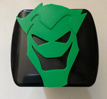 Load image into Gallery viewer, Joker Face in 3D - 2 inch Trailer Hitch Cover Black with Green - Harley Quinn&#39;s Boyfriend
