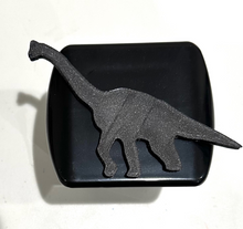 Load image into Gallery viewer, Long Neck Dinosaur in 3D - 2 inch Trailer Hitch Cover Black with Black -  Prehistoric Animal
