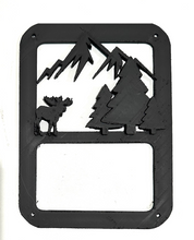 Load image into Gallery viewer, Moose Outdoor Scene in 3D Black For Jeep Wrangler JK/JKU Rear Tail Light Covers- Gone Fishing Crabbin

