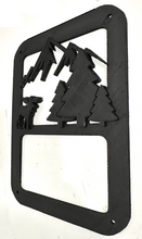 Load image into Gallery viewer, Moose Outdoor Scene in 3D Black For Jeep Wrangler JK/JKU Rear Tail Light Covers- Gone Fishing Crabbin
