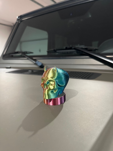 Mummy Skull in 3D Zinc For Jeep Wrangler - Hood Bump replacement - Skeleton Skulls Cool Spooky Design Slasher Halloween Ornament