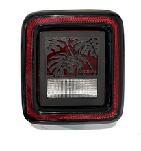 Load image into Gallery viewer, Tea Leaf in 3D - Black for Jeep Wrangler JK/JKU/JL Rear Tail Light Covers (2019-2024) non Led Version) Love plants
