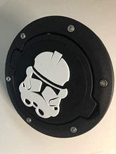 Load image into Gallery viewer, Storm Trooper in 3D - Black with White For Jeep JK/JKU Flag Gas Cap Cover
