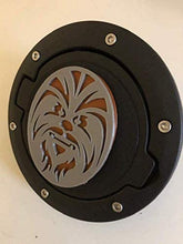 Load image into Gallery viewer, Chewbacca in 3D - Black with Grey n Brown Jeep Wrangler JK/JKU Flag Gas Cap Cover - Darth Vader
