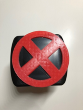 Load image into Gallery viewer, Xmen Superhero in 3D - 2 inch Trailer Hitch Cover Black with RED - X-Men Super Hero

