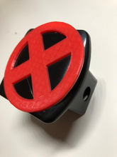 Load image into Gallery viewer, Xmen Superhero in 3D - 2 inch Trailer Hitch Cover Black with RED - X-Men Super Hero
